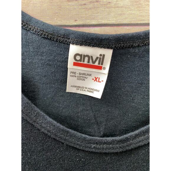 Vintage Australian Gold / Dolphins Black Tank Top Tanning Products Beach 90s - Picture 9 of 11